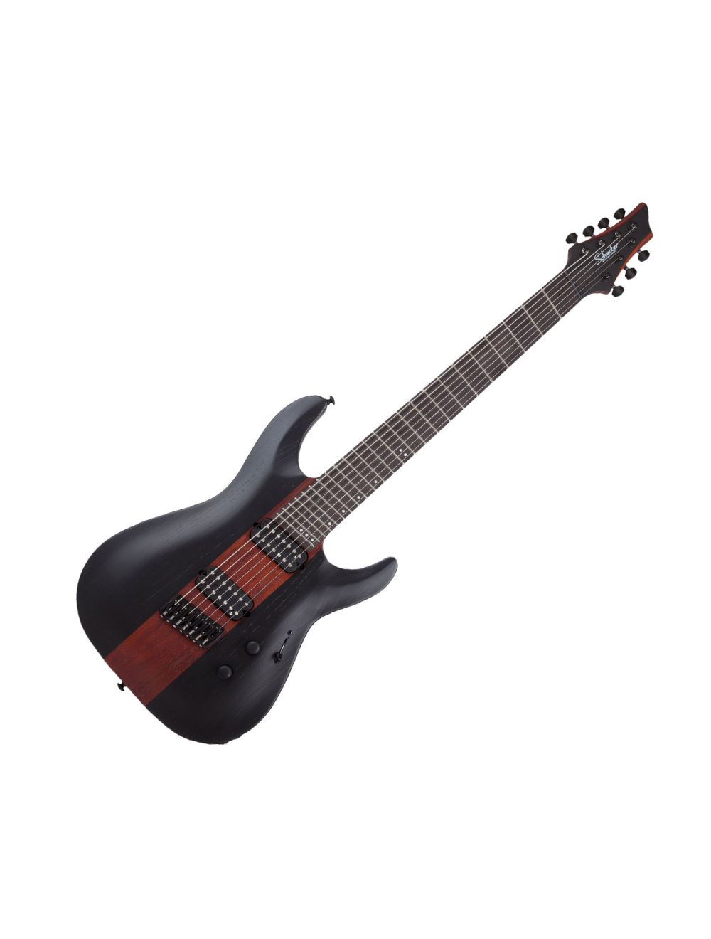 Schecter C 8 Multiscale Rob Scallon Signature Guitar Satin Dark Roast