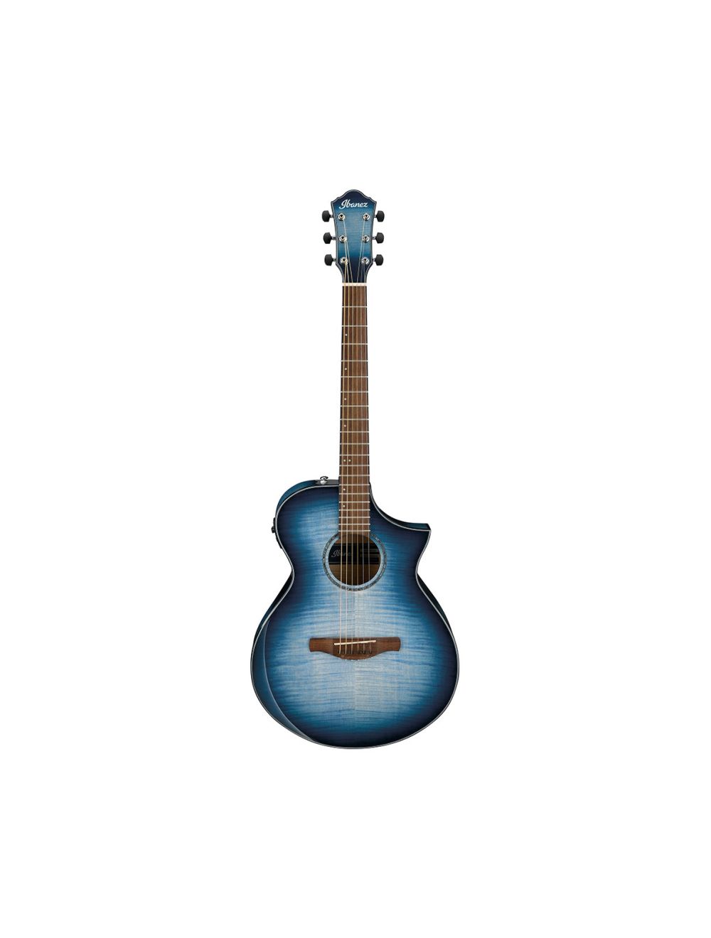 Ibanez AEWC400IBB AEWC Acoustic-Electric Guitar Indigo Blue Burst Gloss
