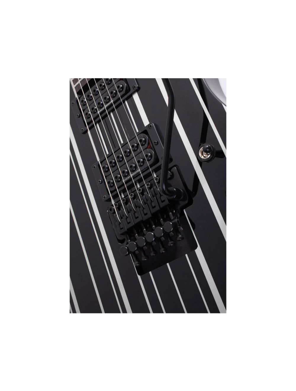 Schecter Synyster Standard Electric Guitar - Black w/ White Stripes