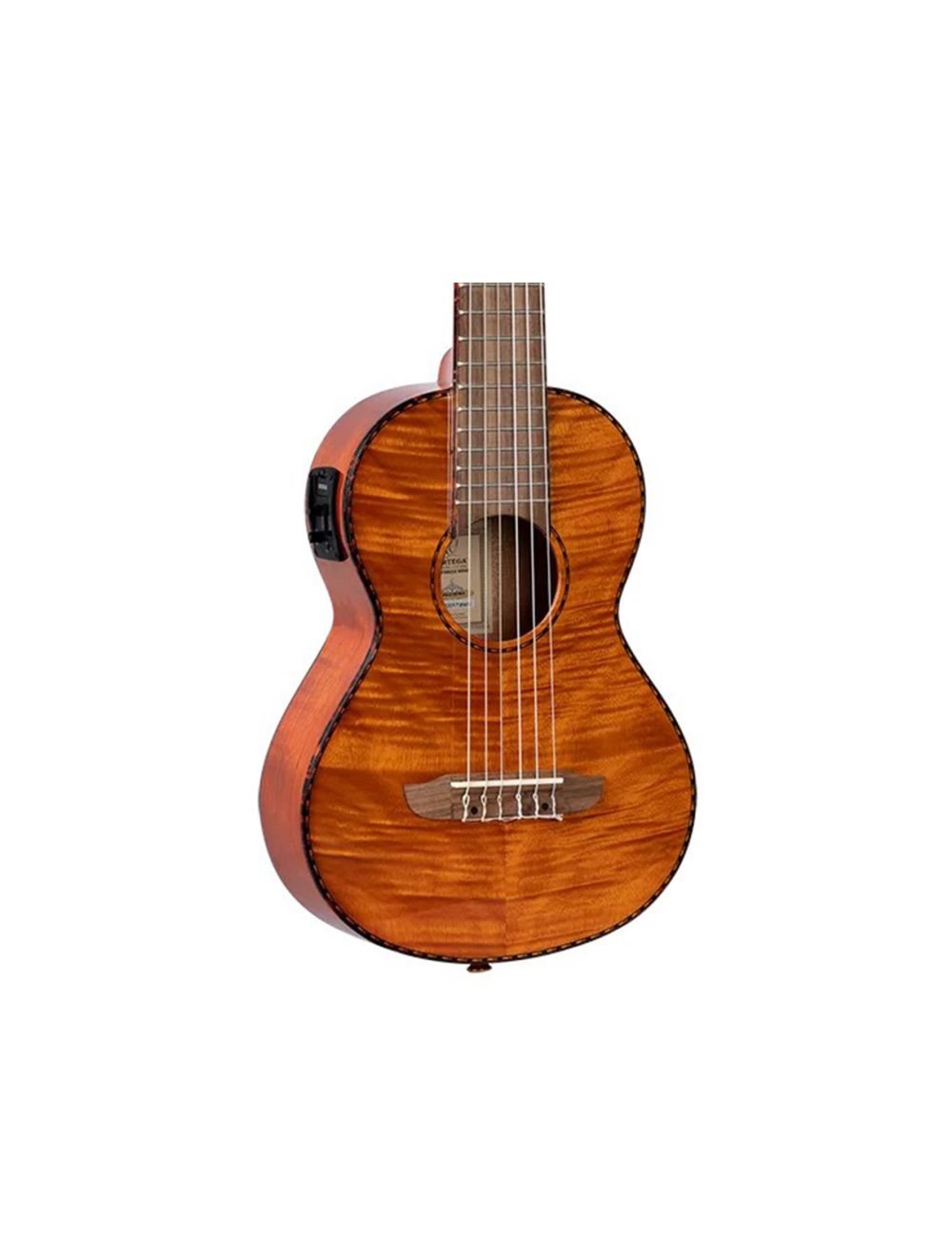 Ortega Guitars RGLE18FMH Mini/Travel Series A/E Guitarlele - Natural - Open Box