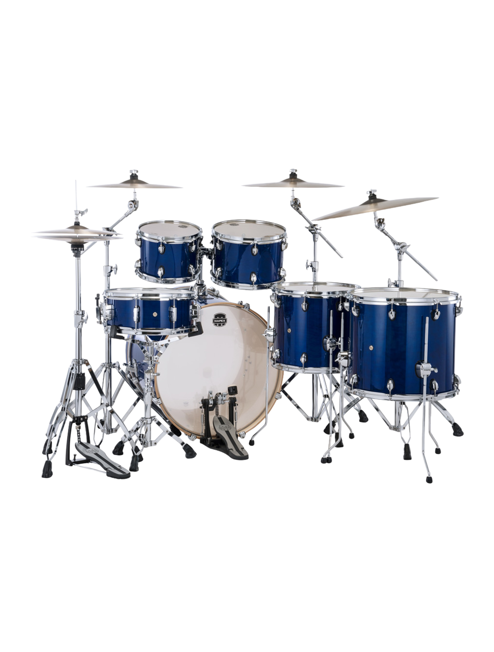 Mapex Mars Maple Studioease 5-Pc Shell Pack w/22" Kick & Snare - Midnight Blue