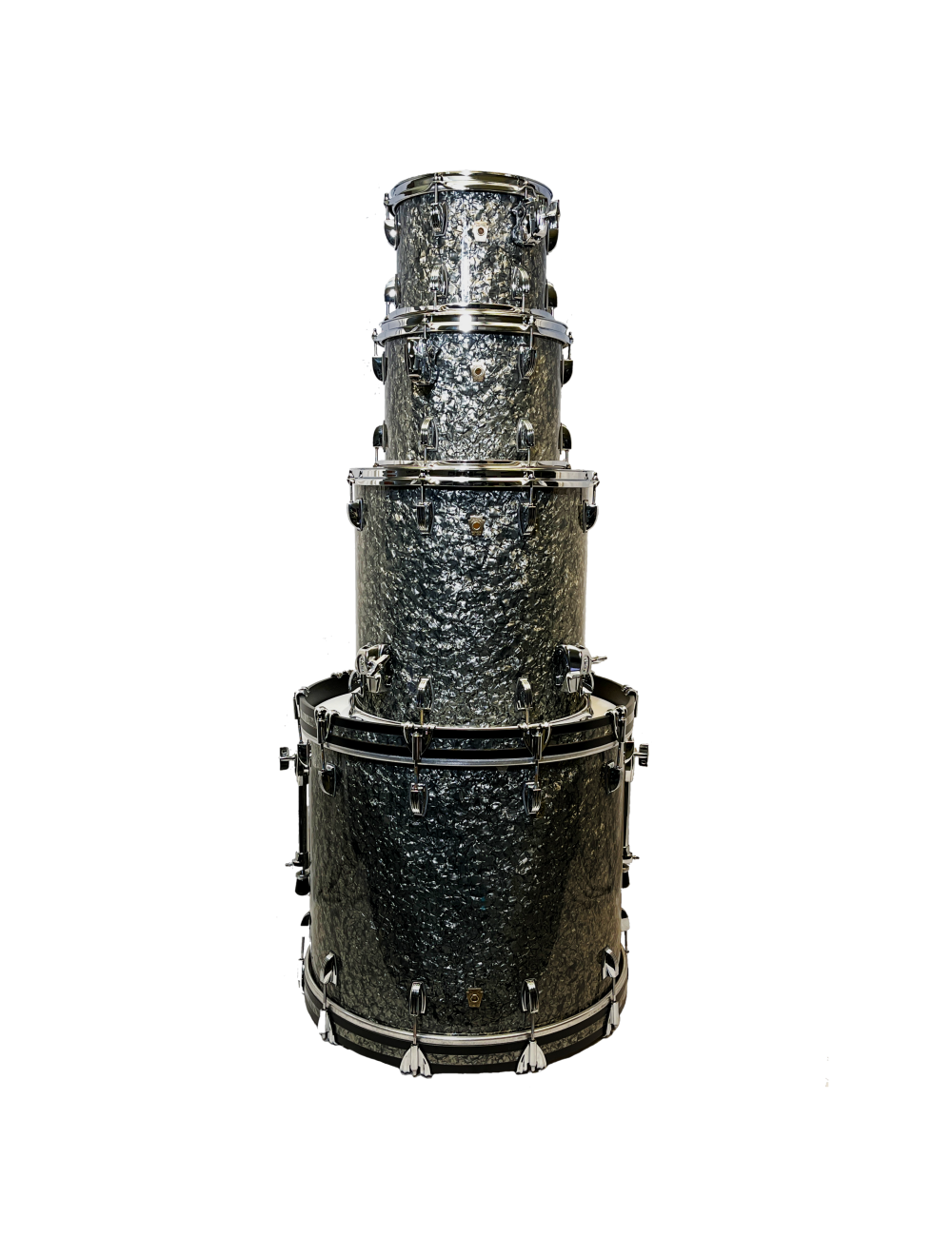 Ludwig Classic Maple Mod 4pc Shell Pack w/22" Kick - Black Pearl - Open Box