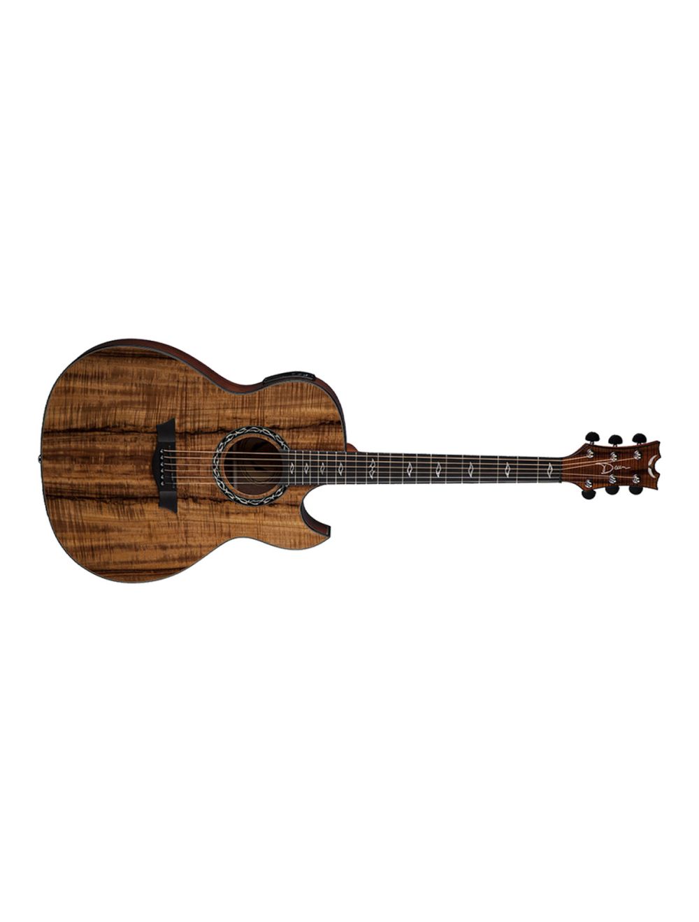 Dean Exhibition Cutaway Acoustic/Electric Guitar - Koa