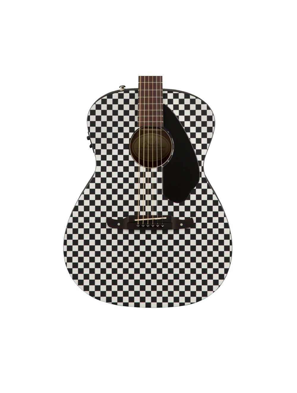 Fender Tim Armstrong Hellcat A/E Guitar - Checkerboard w/ Walnut FB