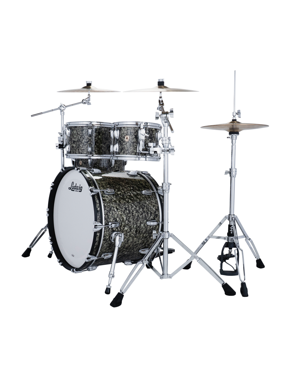 Ludwig Classic Maple Studio 4-Piece Drum Kit w/ 22" Kick - Moss Green