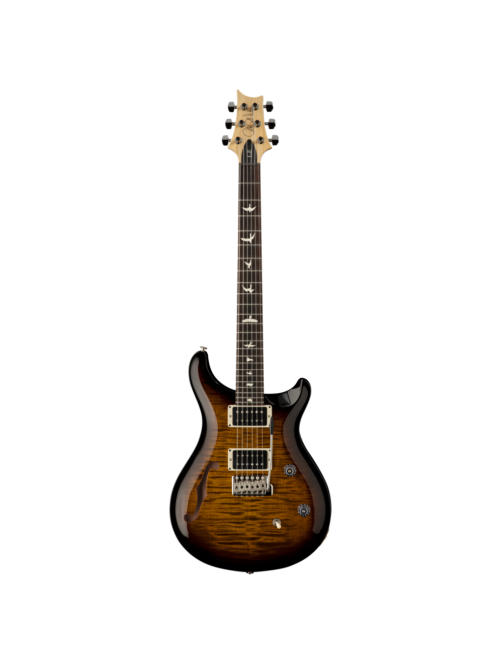 PRS CE 24 Semi-Hollow Electric Guitar - Black Amber