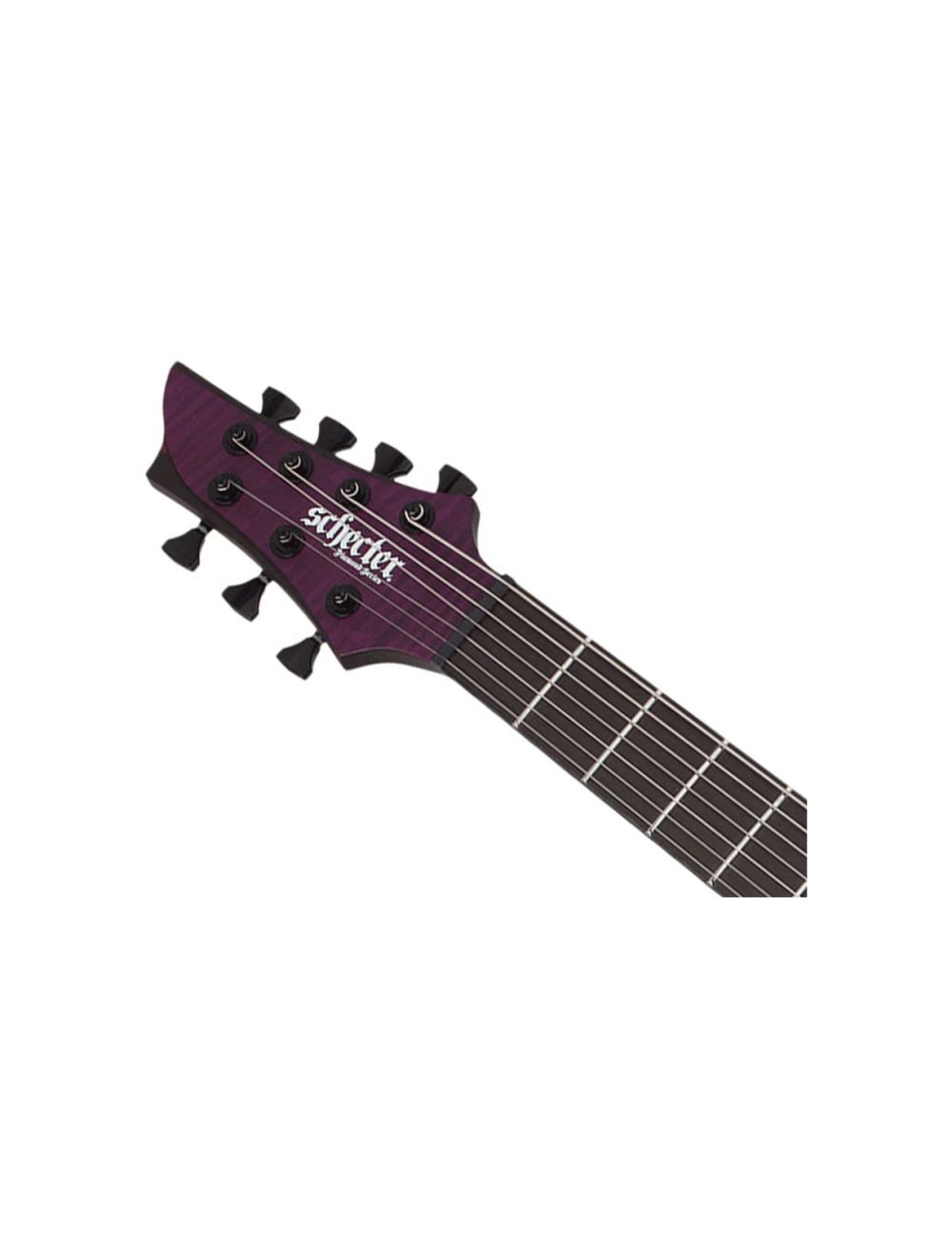 Schecter John Browne Tao-7 LH Signature Guitar - Satin Trans Purple