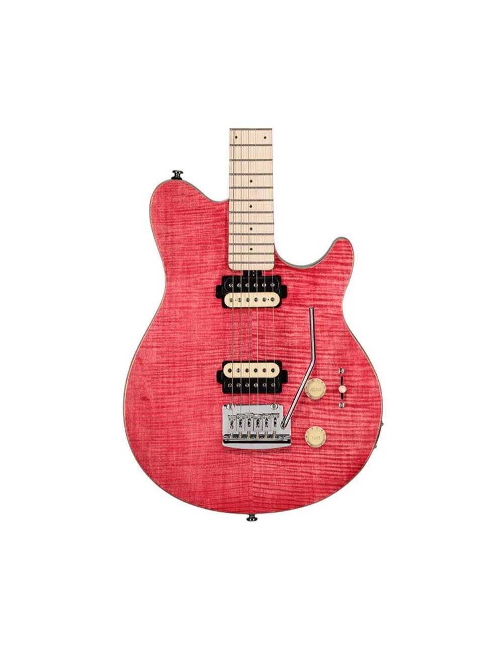 Sterling by Music Man Axis AX3 Flame Maple - Stain Pink