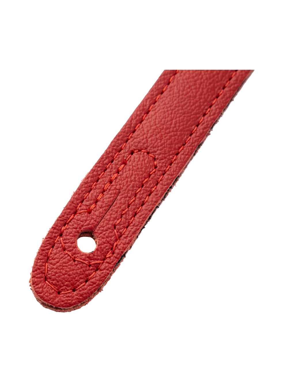 Levy's Rebel Leathers Series Leather Guitar Strap - Vibrant Red w/Red Studs