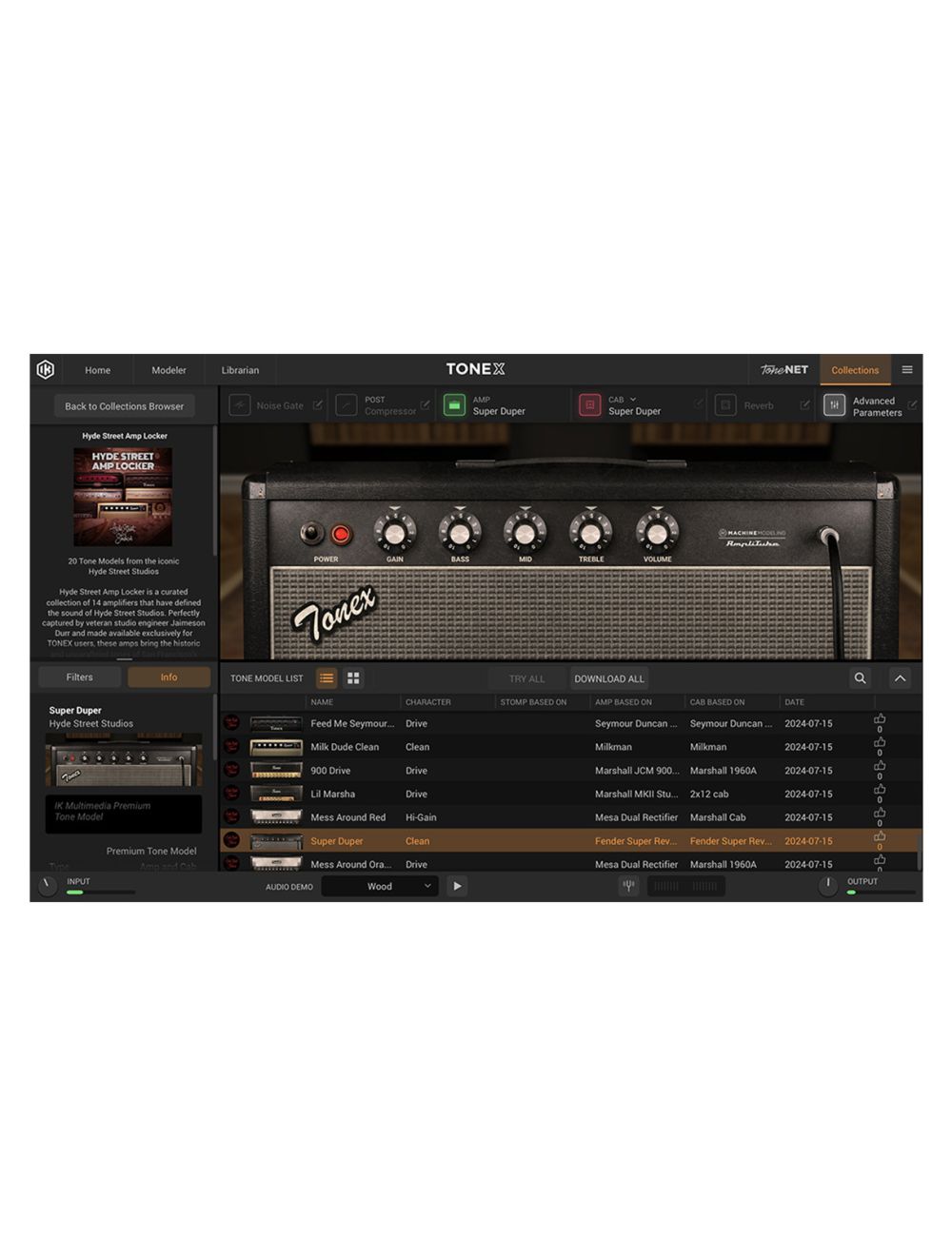 IK Multimedia TONEX Hyde Street Collections: Amp Locker