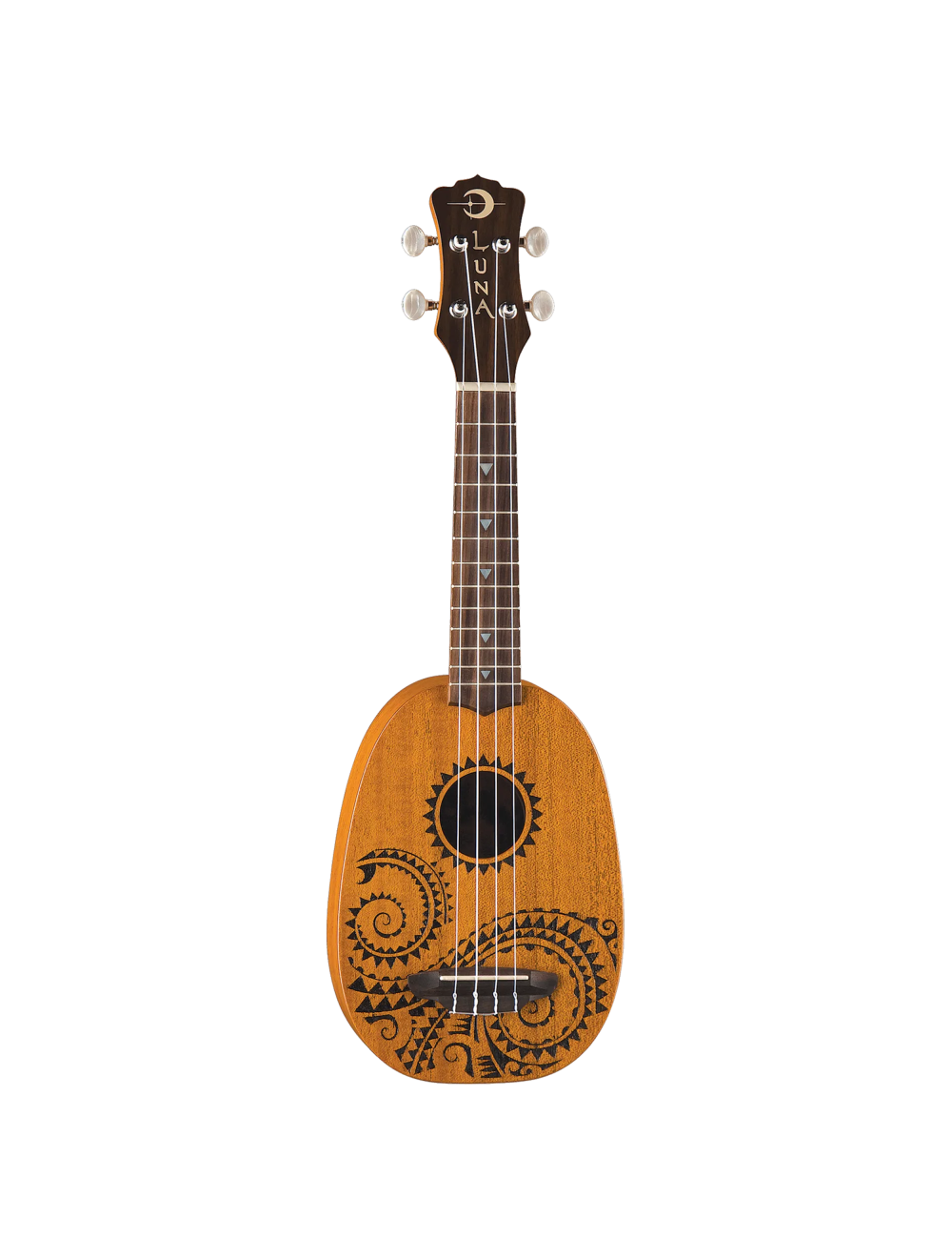 Luna UKE TATTOO Uke Pineapple Tattoo w/Gig Bag