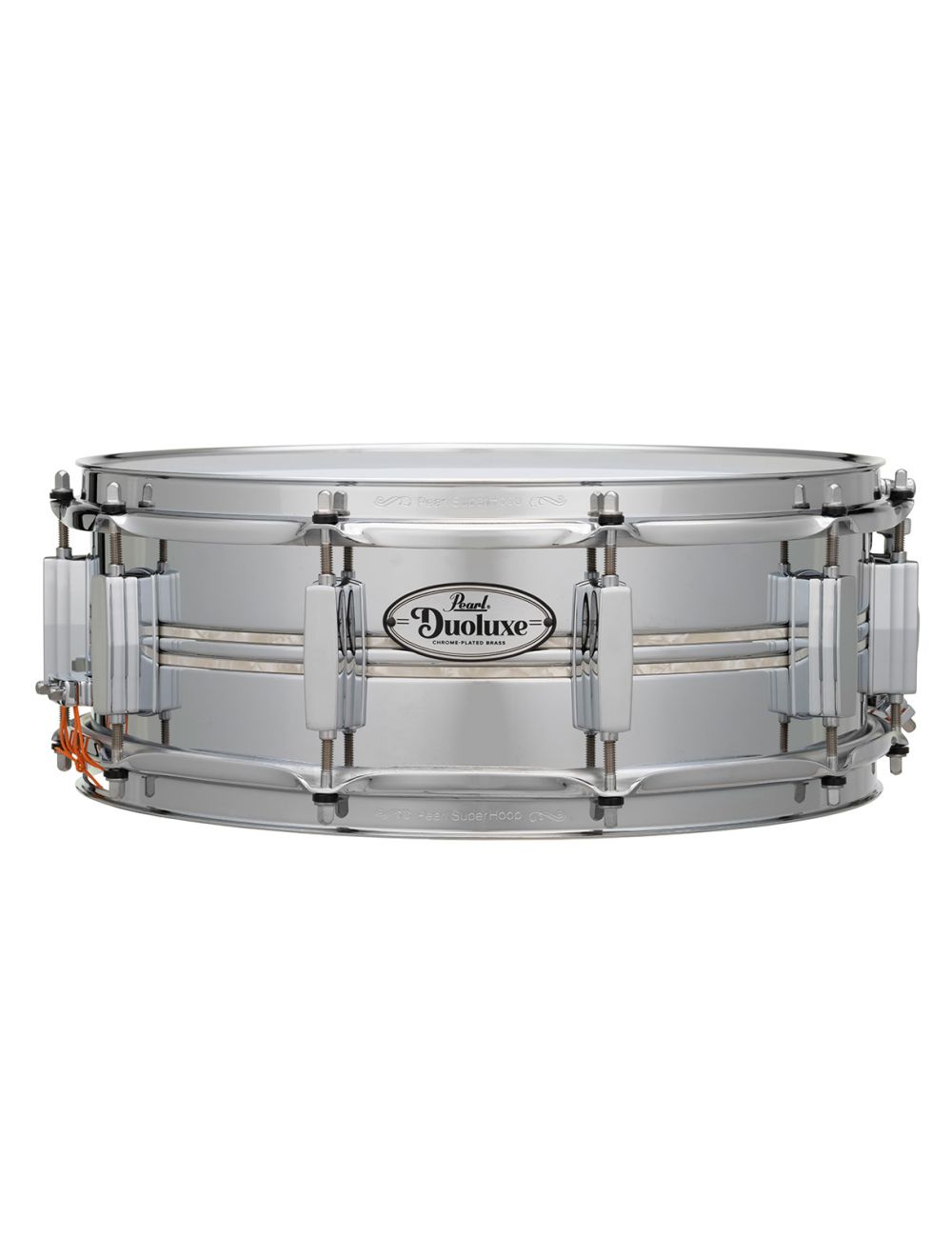 Pearl Duoluxe Chrome/Brass 14"x5" Snare - Nicotine White Marine Pearl - Open Box