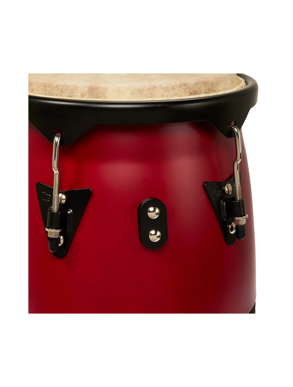 Latin Percussion 10"/11" Discovery II Conga Set w/ Aluminum Stand - Red