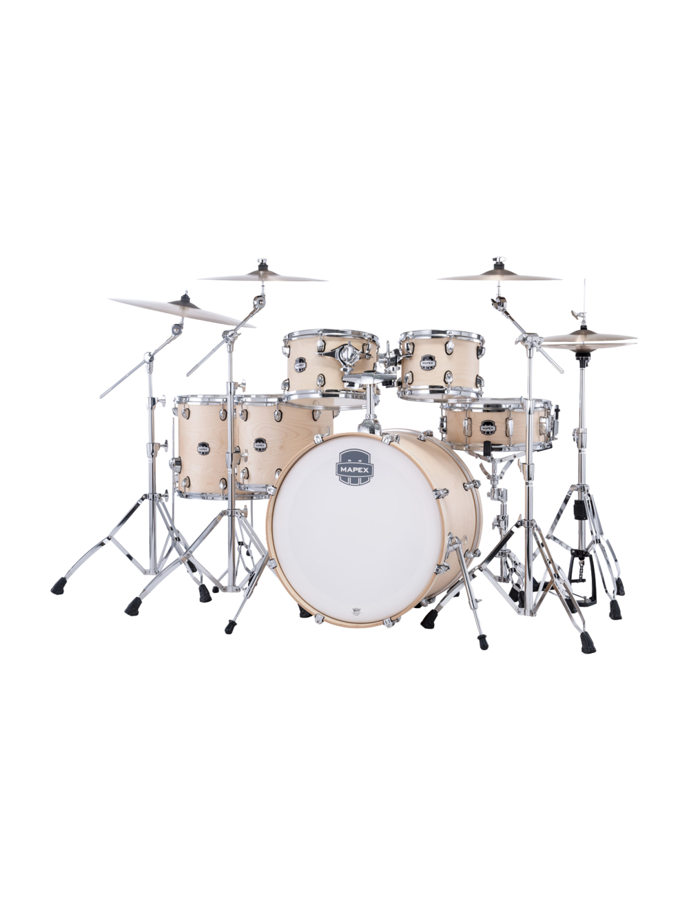 Mapex Mars Maple Studioease 5-Pc Shell Pack w/22" Kick & Snare - Natural Satin