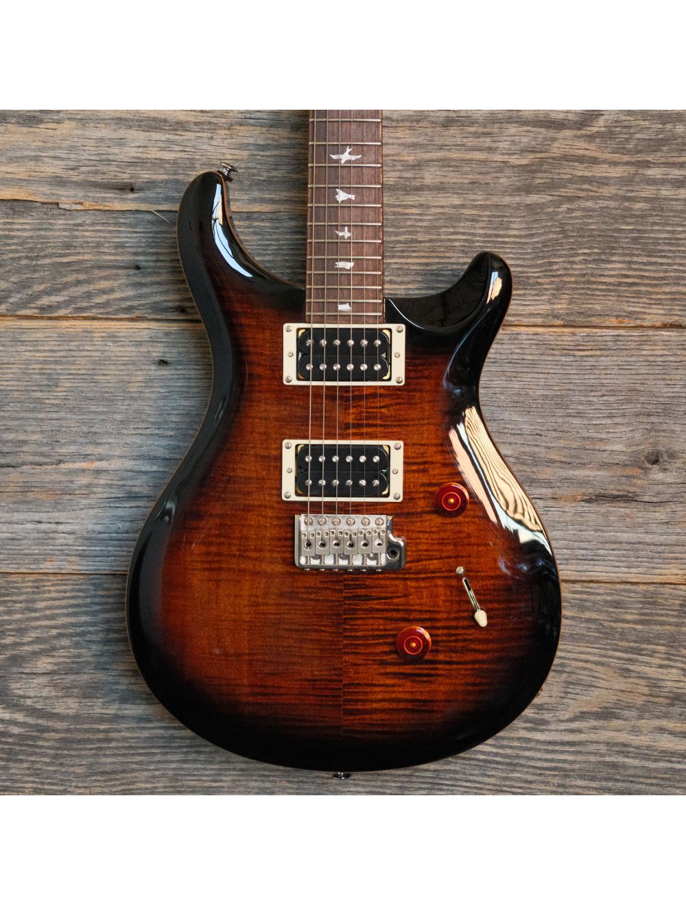 Used PRS SE Custom 24 - Black Gold Sunburst