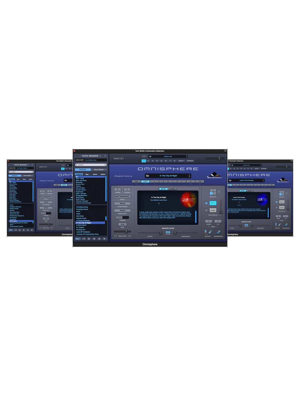 Tom Wolfe Cinematic Collection for Omnisphere