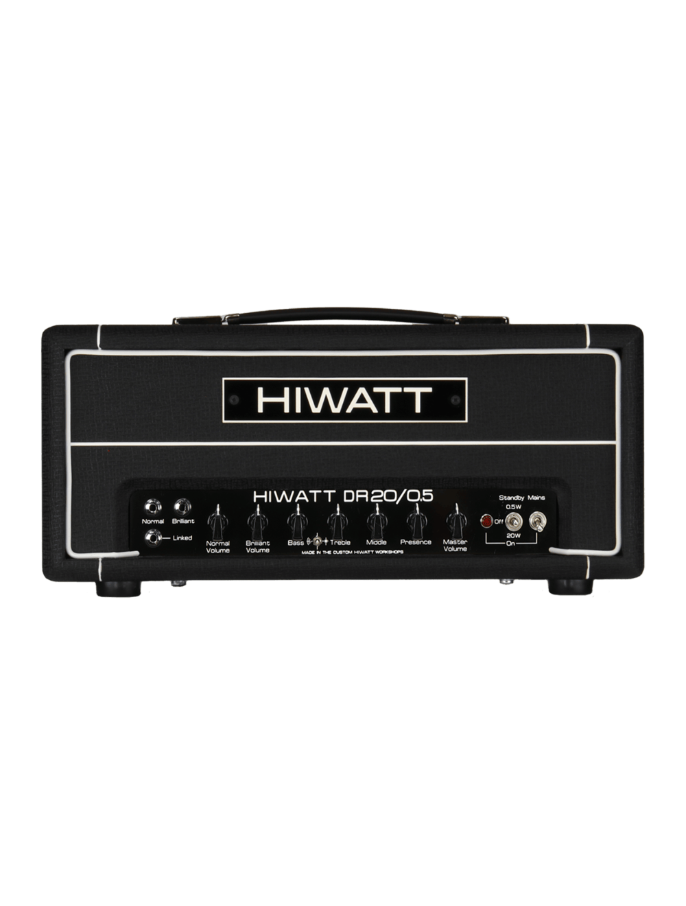 Hiwatt Custom Shop DR20/0.5 "Little Rig" Handwired Guitar Amplifier Head - Black