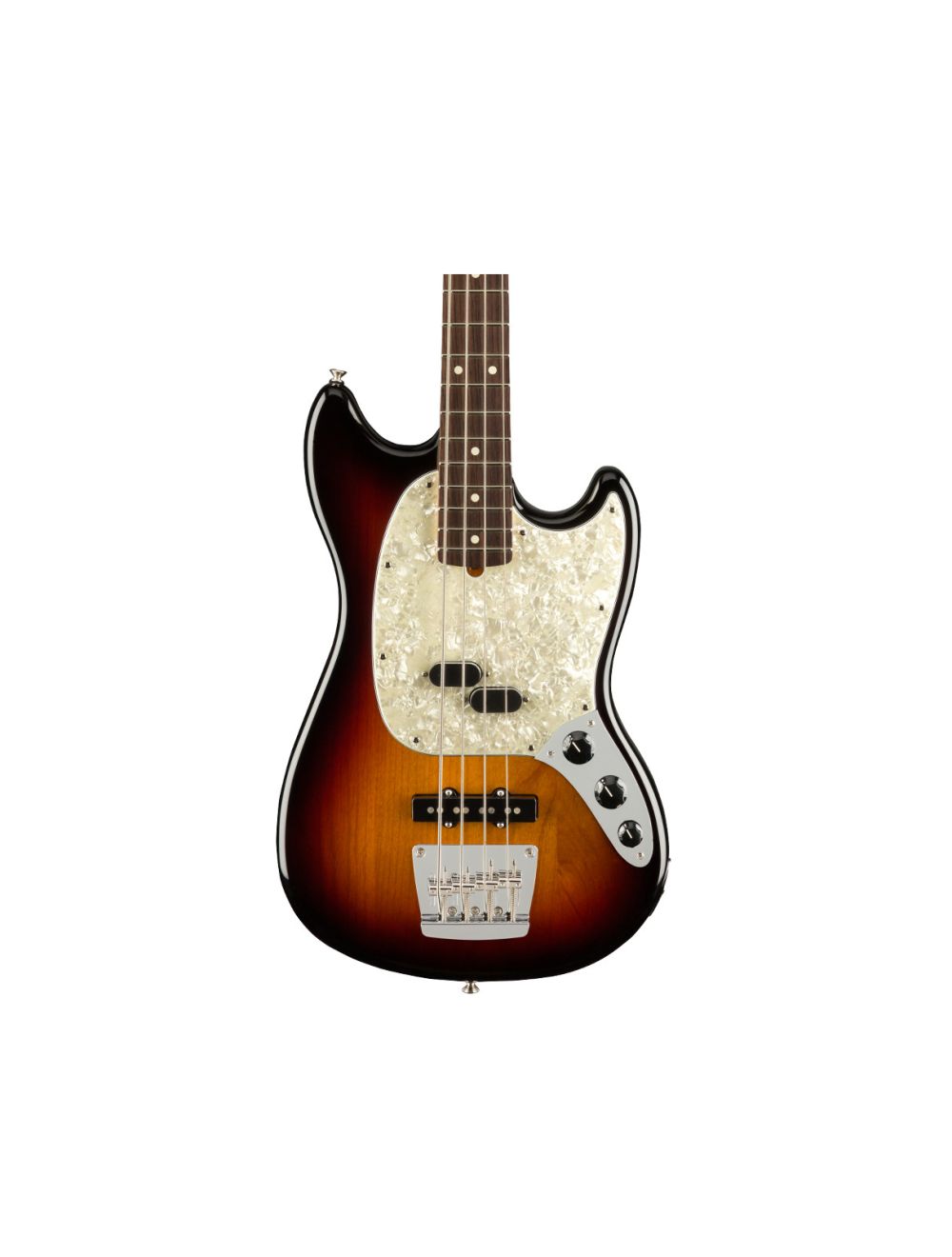 Fender American Performer Mustang Bass - 3-Color Sunburst w/ Rosewood Fingerboard