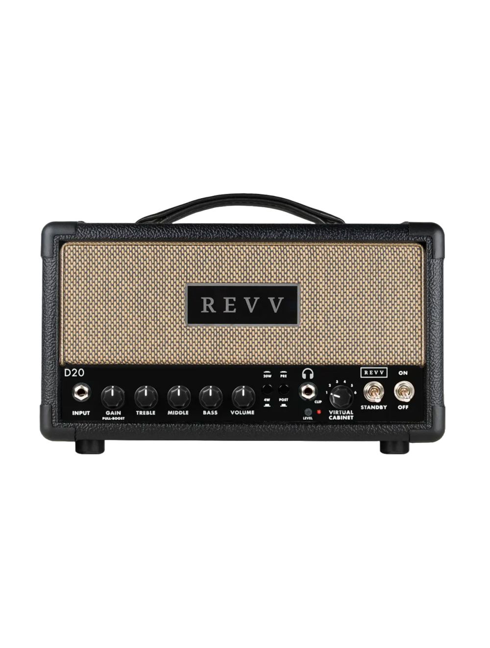 Revv Amplification D20 TS 20/4-Watt 1-Ch Tube Guitar Amp Head (Tolexed Headshell)