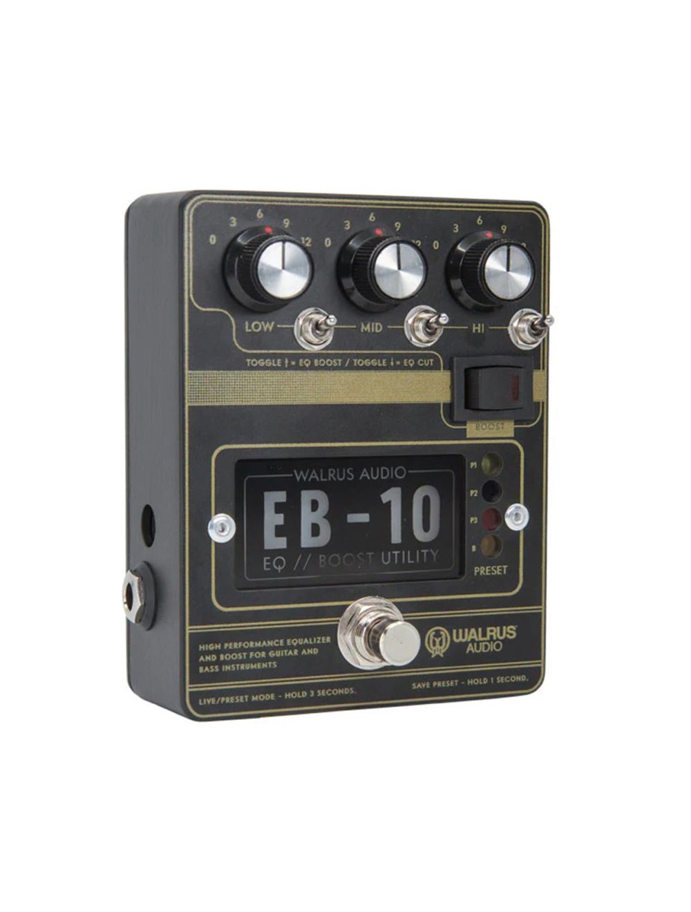 Walrus Audio EB-10 Preamp/EQ/Boost Pedal (Black) - Open Box