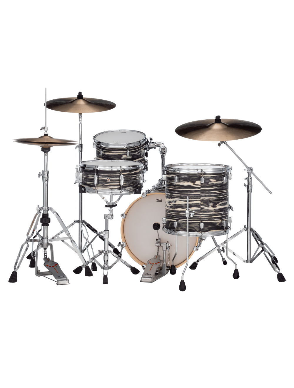 Pearl Decade Maple Artisan 4-Pc. Bop Shell Pack w/18" Kick - Black Satin Marble - Open Box