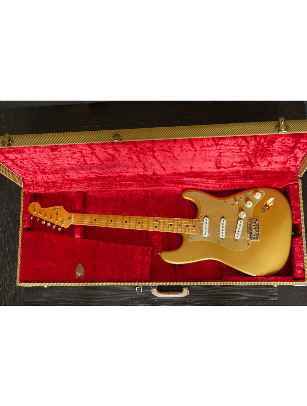 Used Fender HLE Ltd. 57 Reissue Stratocaster (448 of 500) - Triple Metallic Gold
