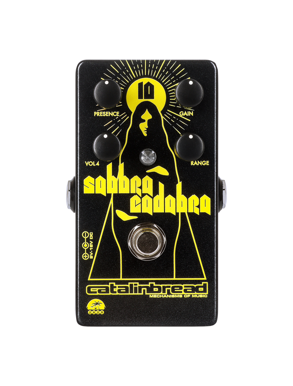 Catalinbread Sabbra Cadabra 10th Anniv Overdrive Pedal - Black/Yellow - Open Box