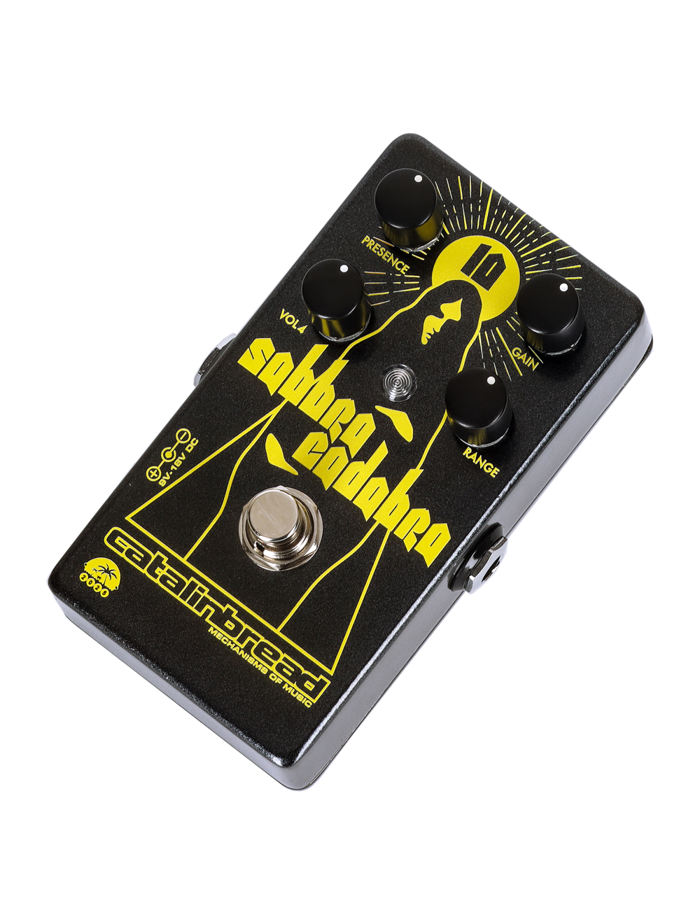 Catalinbread Sabbra Cadabra 10th Anniv Overdrive Pedal - Black/Yellow - Open Box