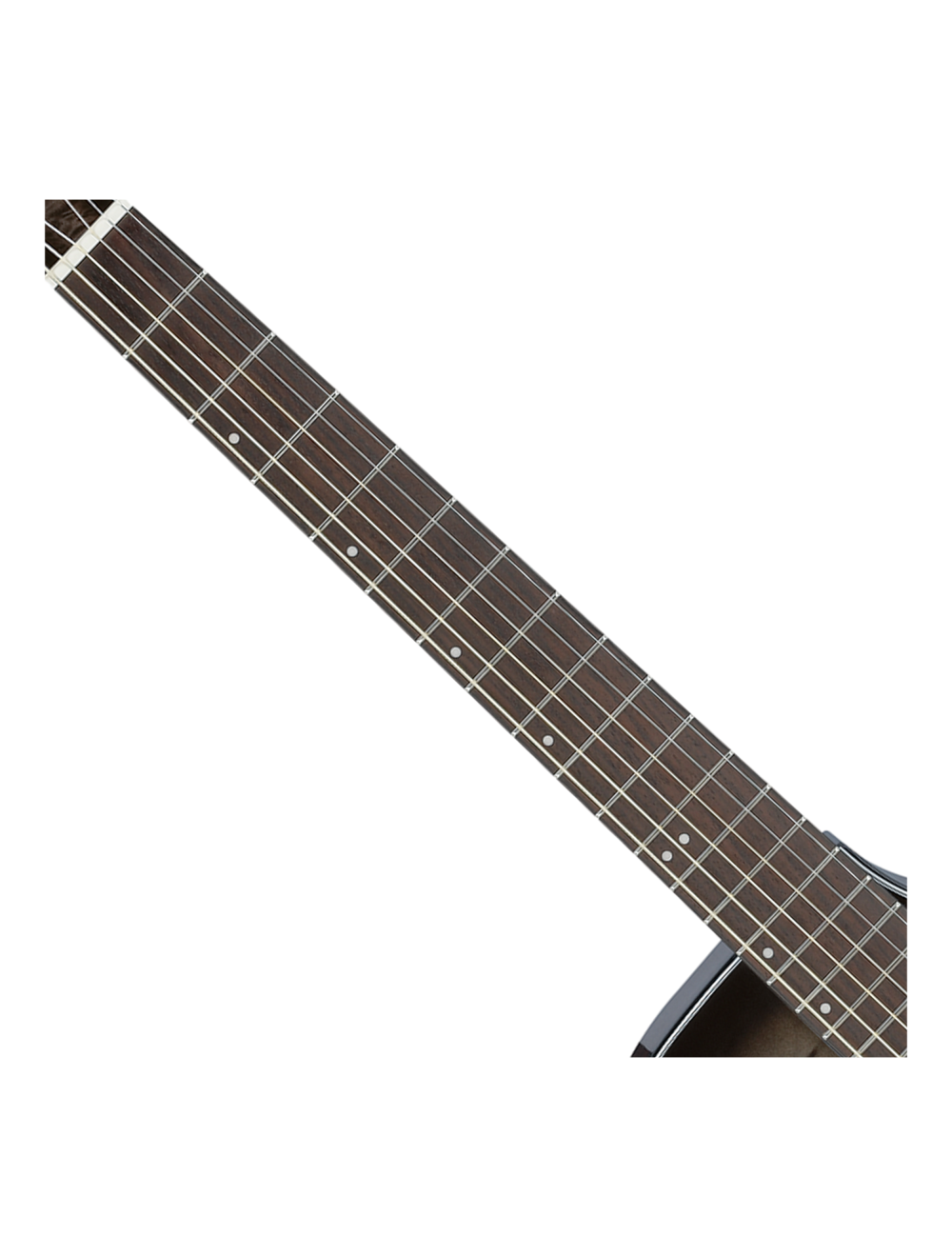 Used Ibanez AEWC16QA A/E Guitar - Transparent Black Sunburst High Gloss