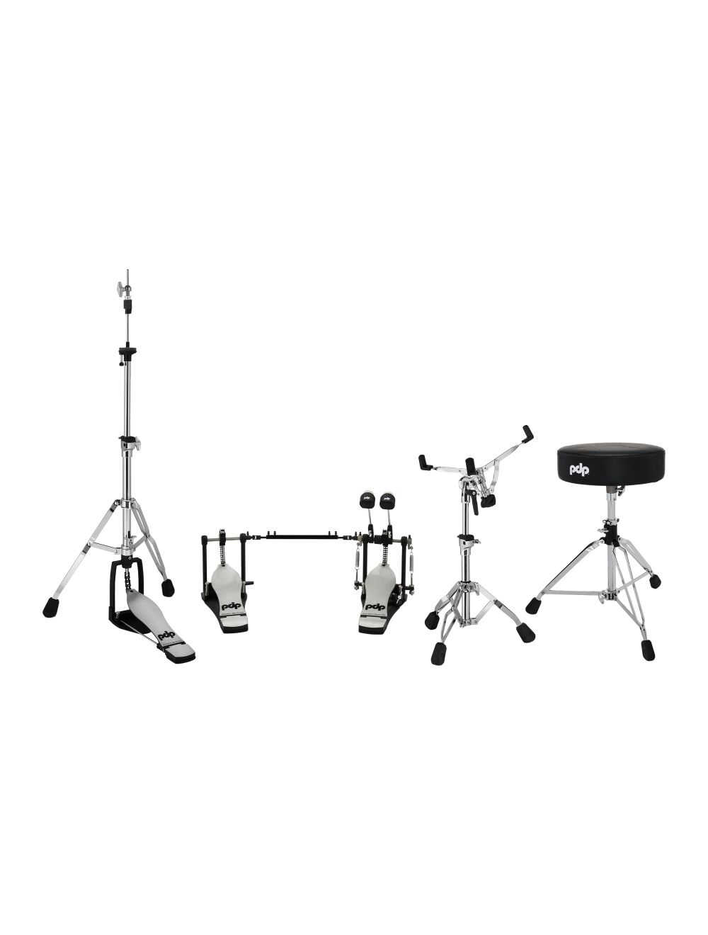 PDP 800 Series 4-Pc Hardware Pack - Double Pedal/Throne/Hi-Hat Stand/Snare Stand