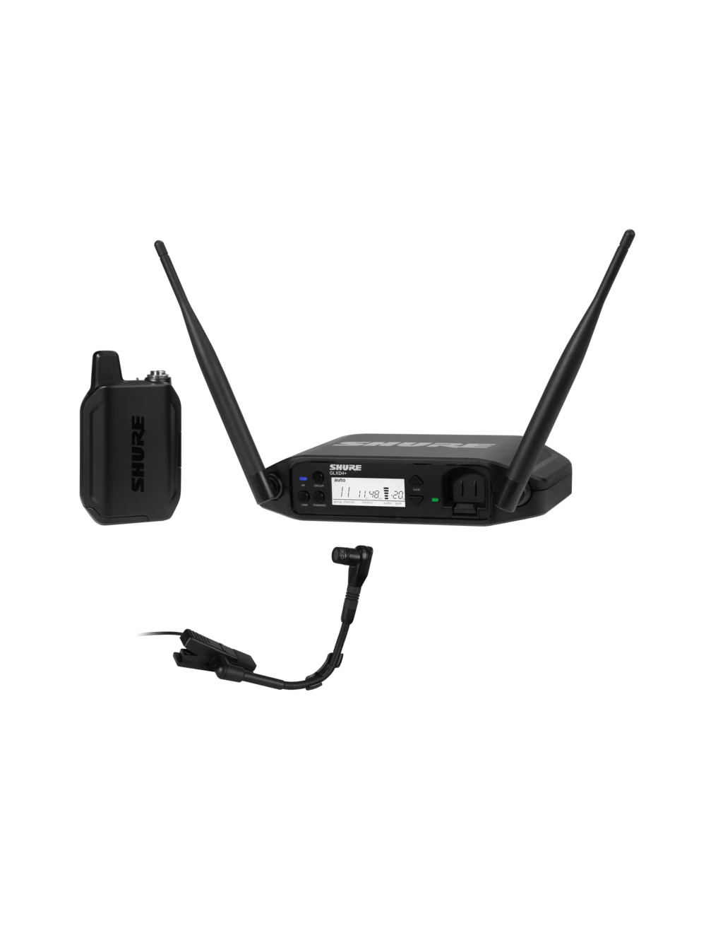 Shure GLXD14+ Digital Wireless Instrument System w/Beta 98H/C Gooseneck Mic - Z3