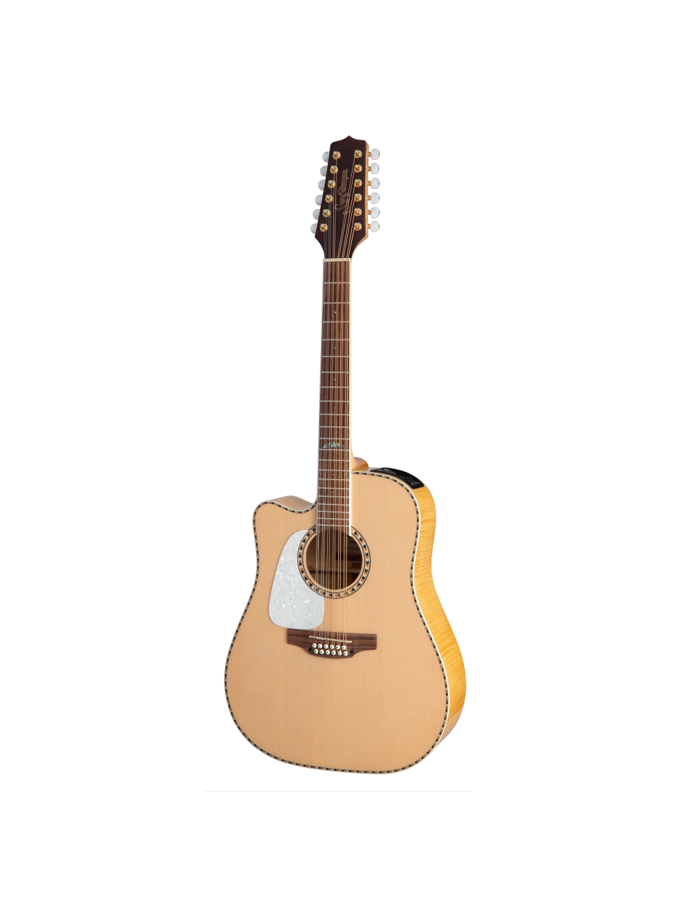 Takamine GD74CE-12ULH Left-Handed 12-String Acoustic-Electric Guitar w/Gig Bag