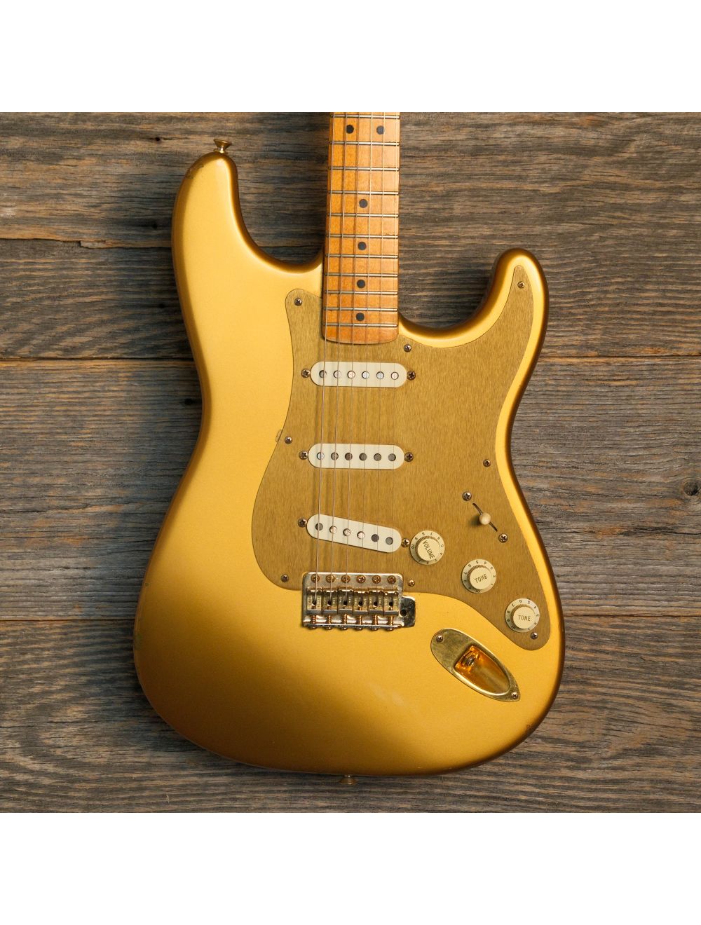Used Fender HLE Ltd. 57 Reissue Stratocaster (448 of 500) - Triple Metallic Gold