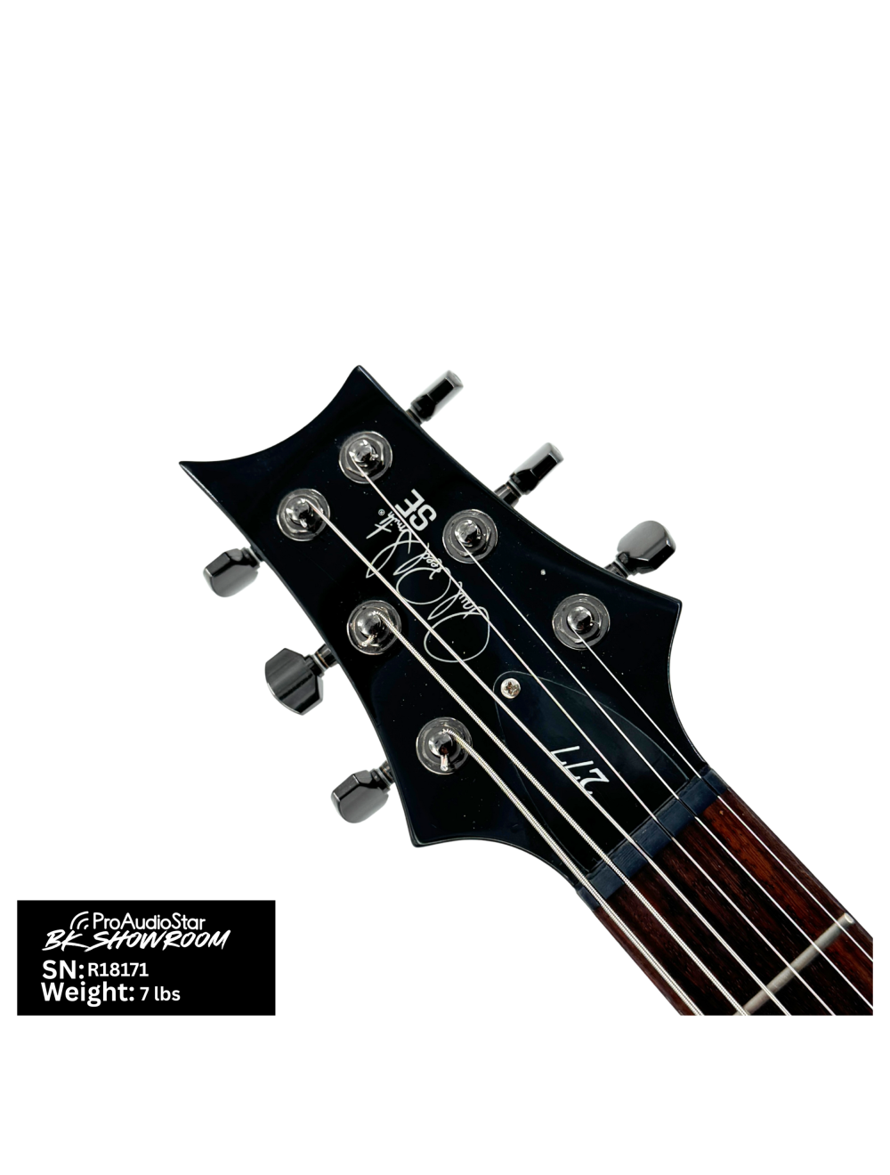 Used PRS SE Baritone Electric Guitar - Grey Black Flame Maple w/Lindy Fralin PUs