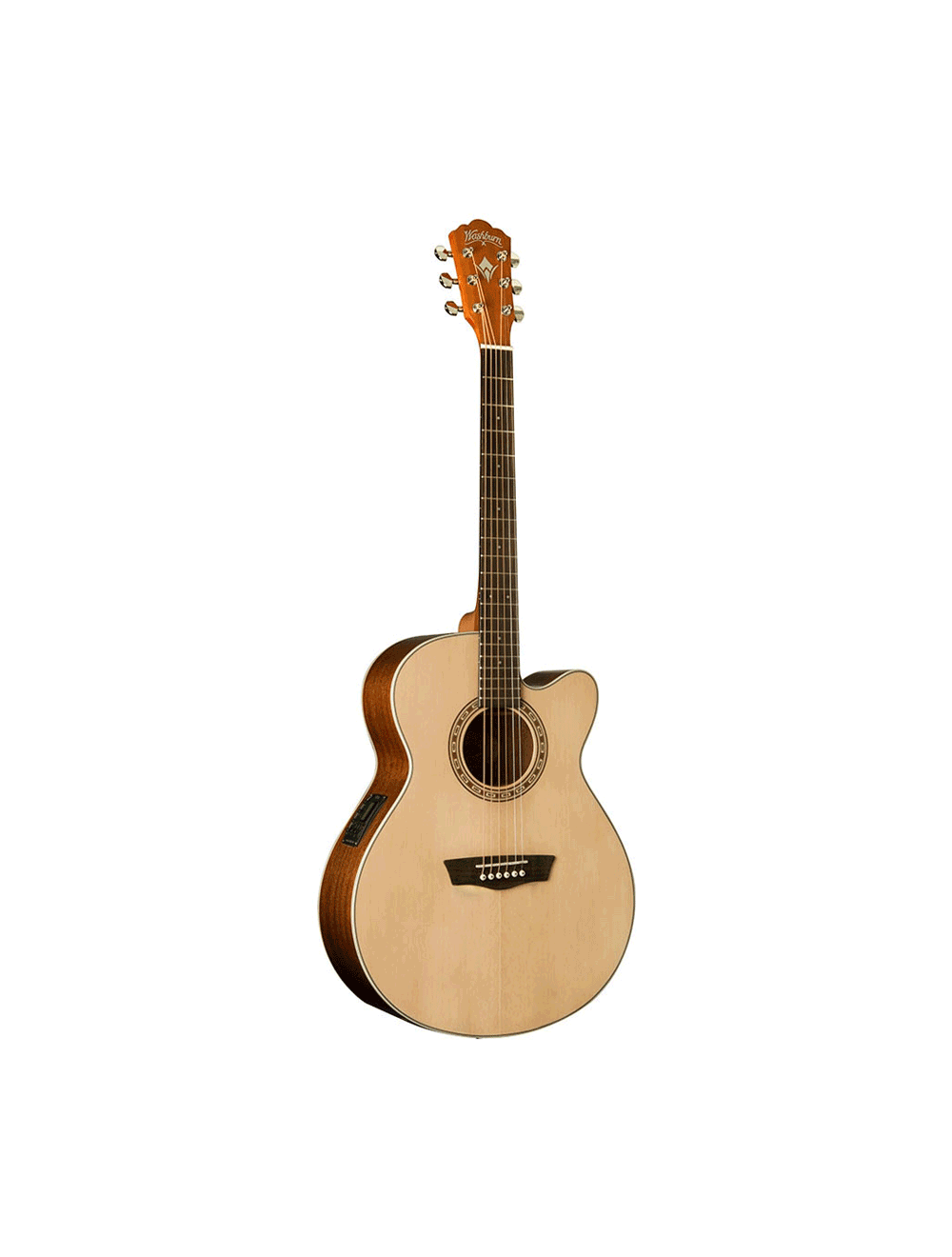 Washburn WG7SCE Harvest Grand Auditorium Cutaway - Natural Gloss - Open Box