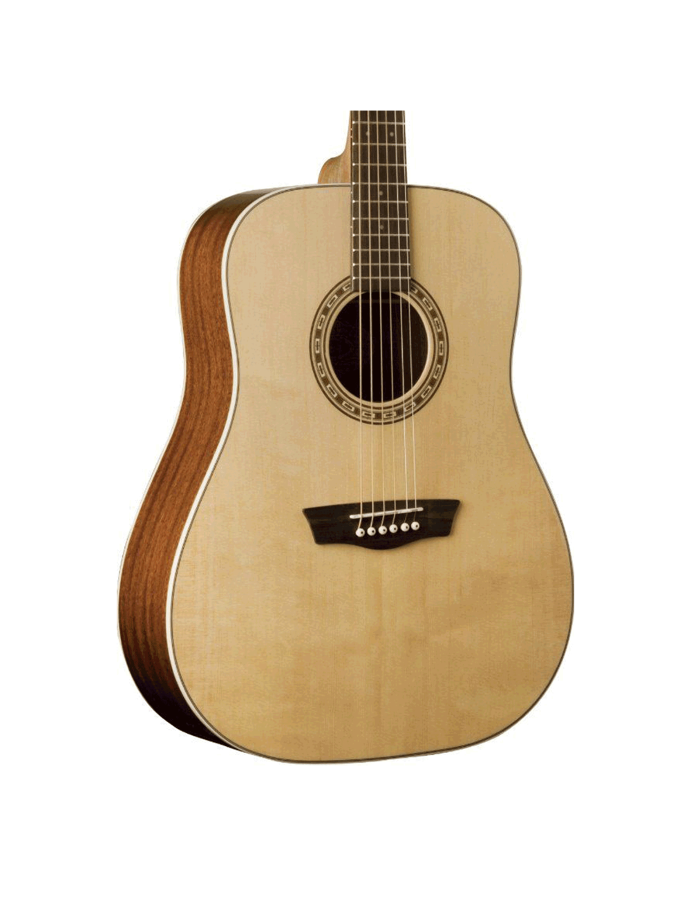 Washburn WD7S Harvest Dreadnought Acoustic Guitar - Natural Gloss