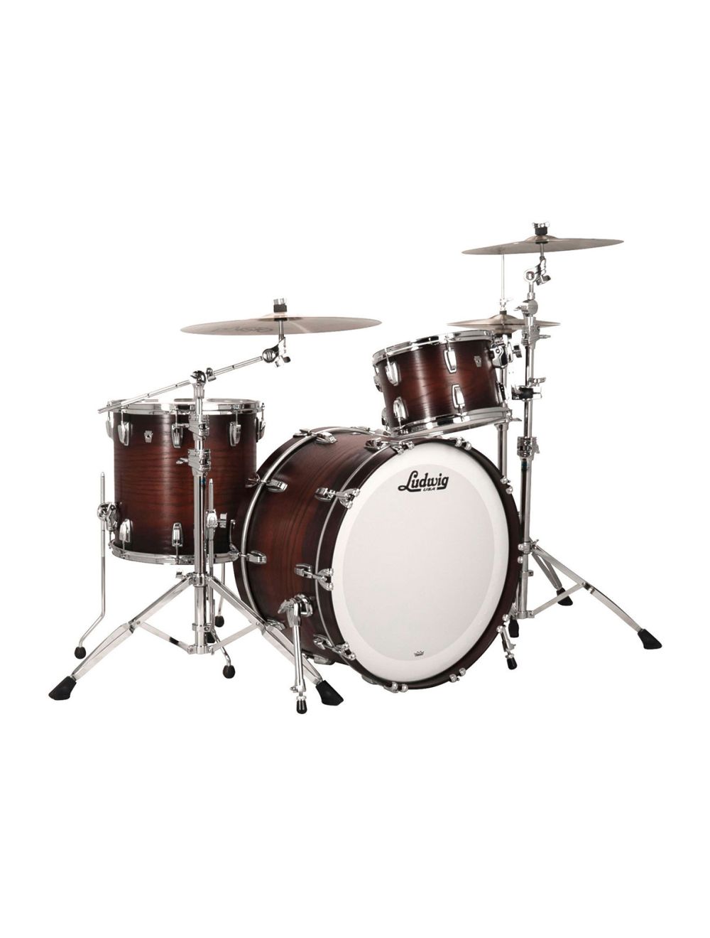 Ludwig Classic Oak Pro Beat 3-pc Shell Pack w/24"  Kick - Brown Burst