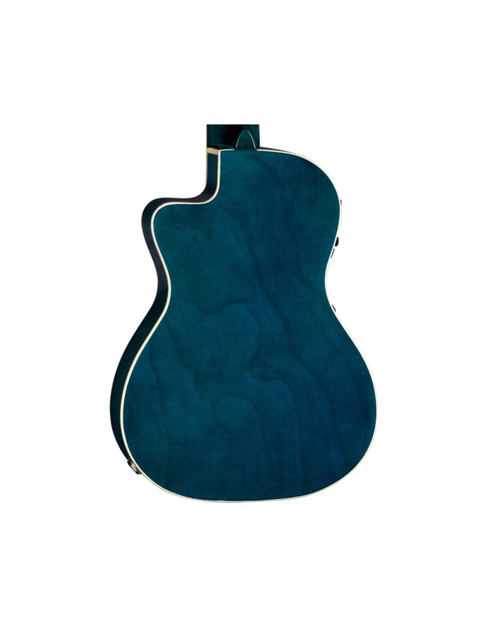 Luna Uke Dolphin Flame Top Concert Ukulele w/Preamp