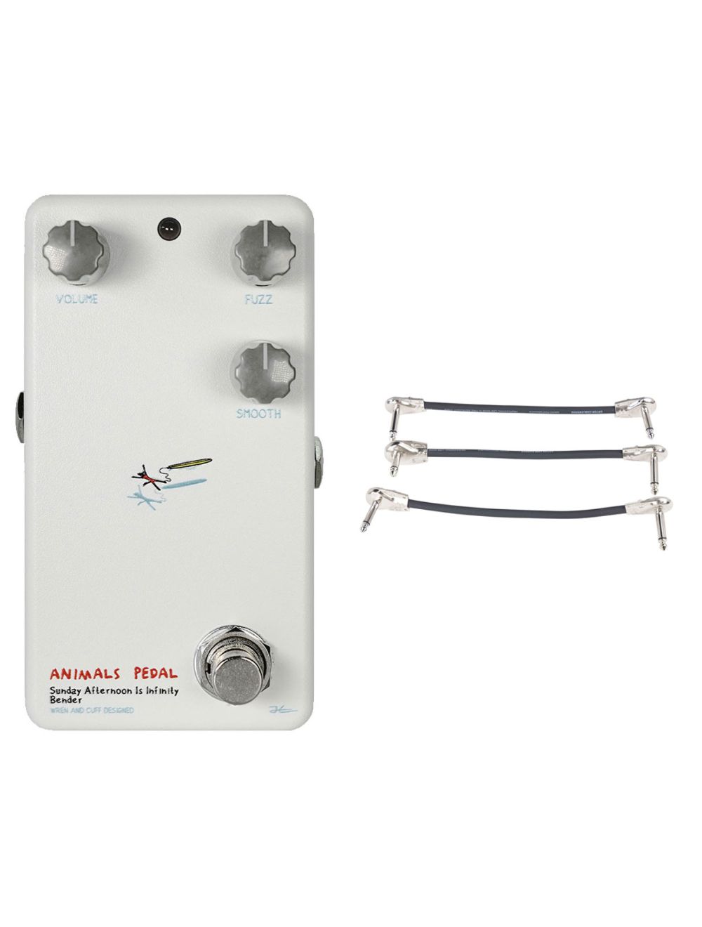 Animals Pedals Sunday Afternoon Bender Fuzz Pedal V2  + Gator Patch Cable 3 Pack