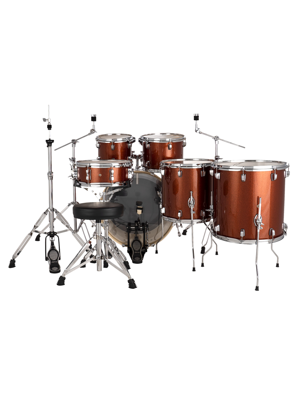 Ludwig Evolution 6-Piece Shell Pack w/22" Kick - Copper Sparkle
