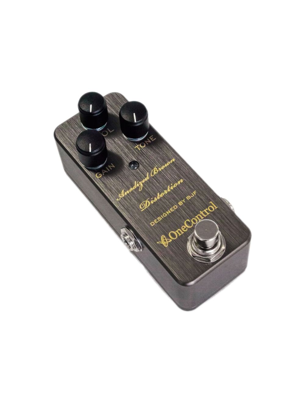 One Control Anodized Brown Distortion Pedal