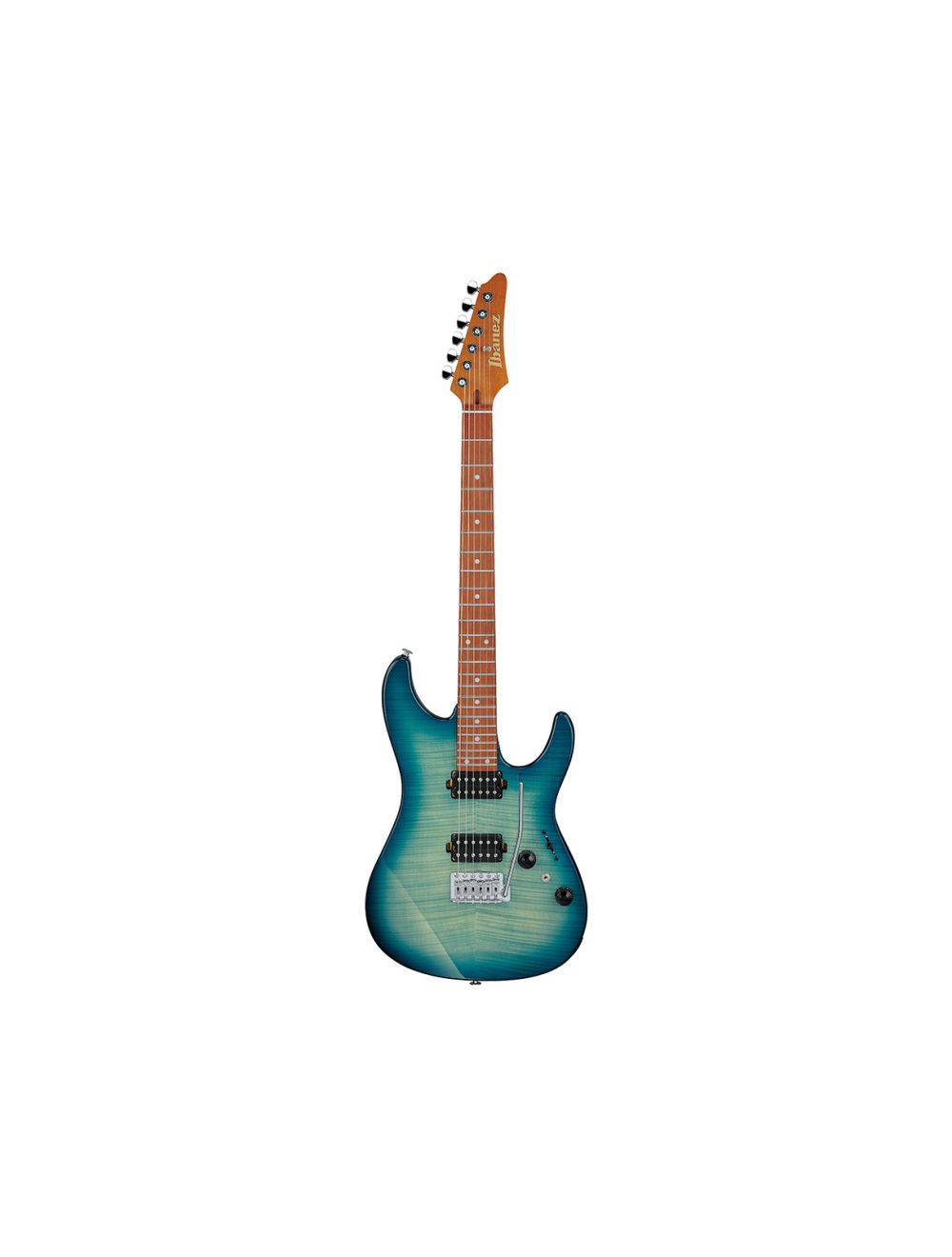 Used Ibanez AZ24S1FTXB AZ Standard Electric Guitar - Transparent Turquoise Burst