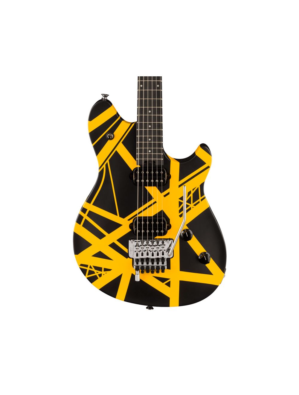 EVH Wolfgang Special Satin Striped Electric Guitar - Black/Yellow