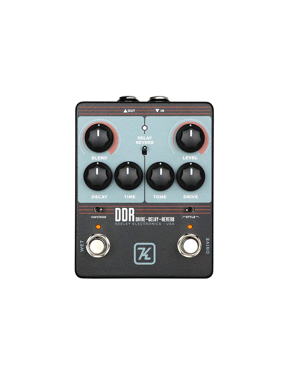 Keeley DDR – Drive Delay Reverb + 2x Gator Patch Cable 3 Pack