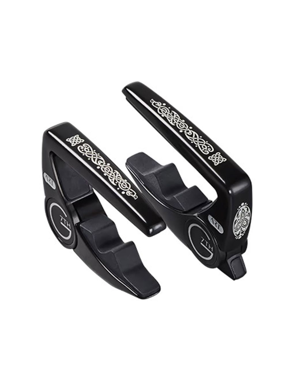 G7th Performance 3 6-String Capo w/ART Celtic Design - Black