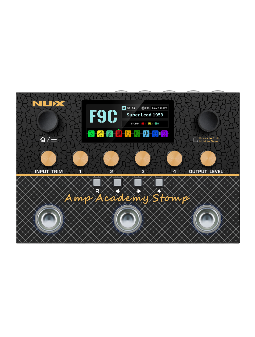 NUX NMA-3AAP Amp Academy Stomp Amp Modeler Pedal