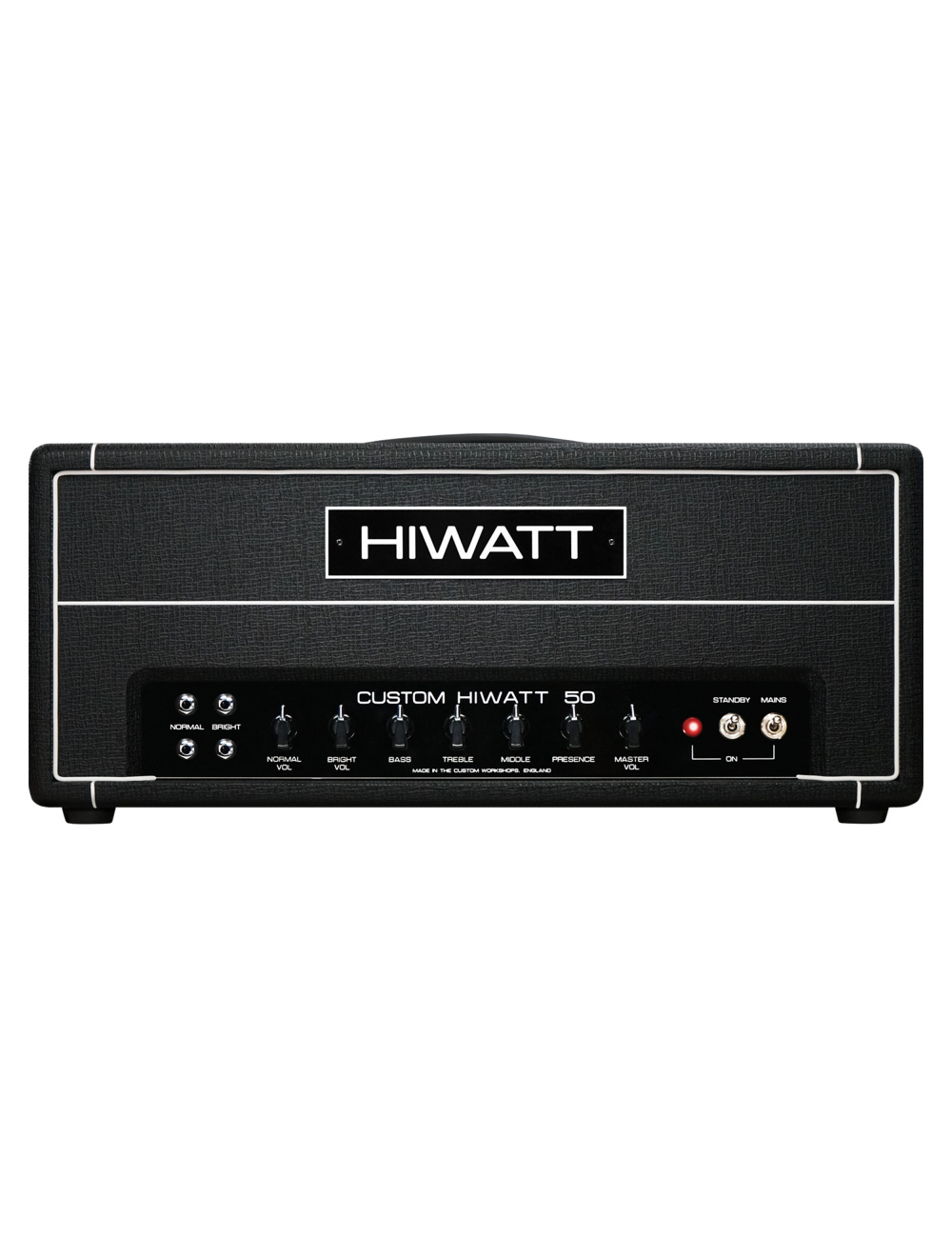 Hiwatt Custom Shop DR504 Handwired 50W Guitar Amplifier Head - Black
