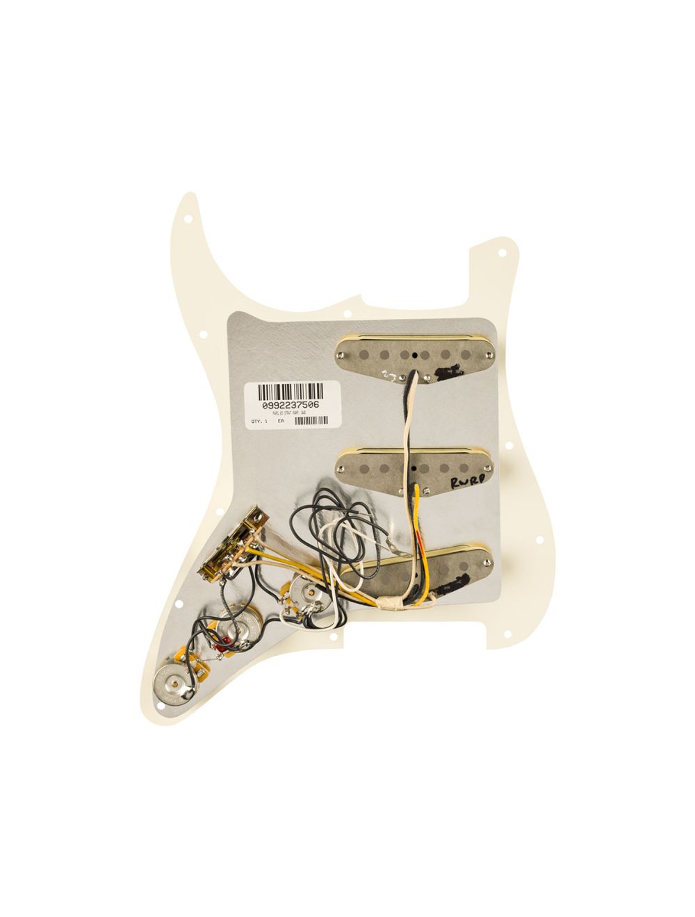 Used Fender Pre-Wired Strat Pickguard Pure Vintage '65 - Parchment