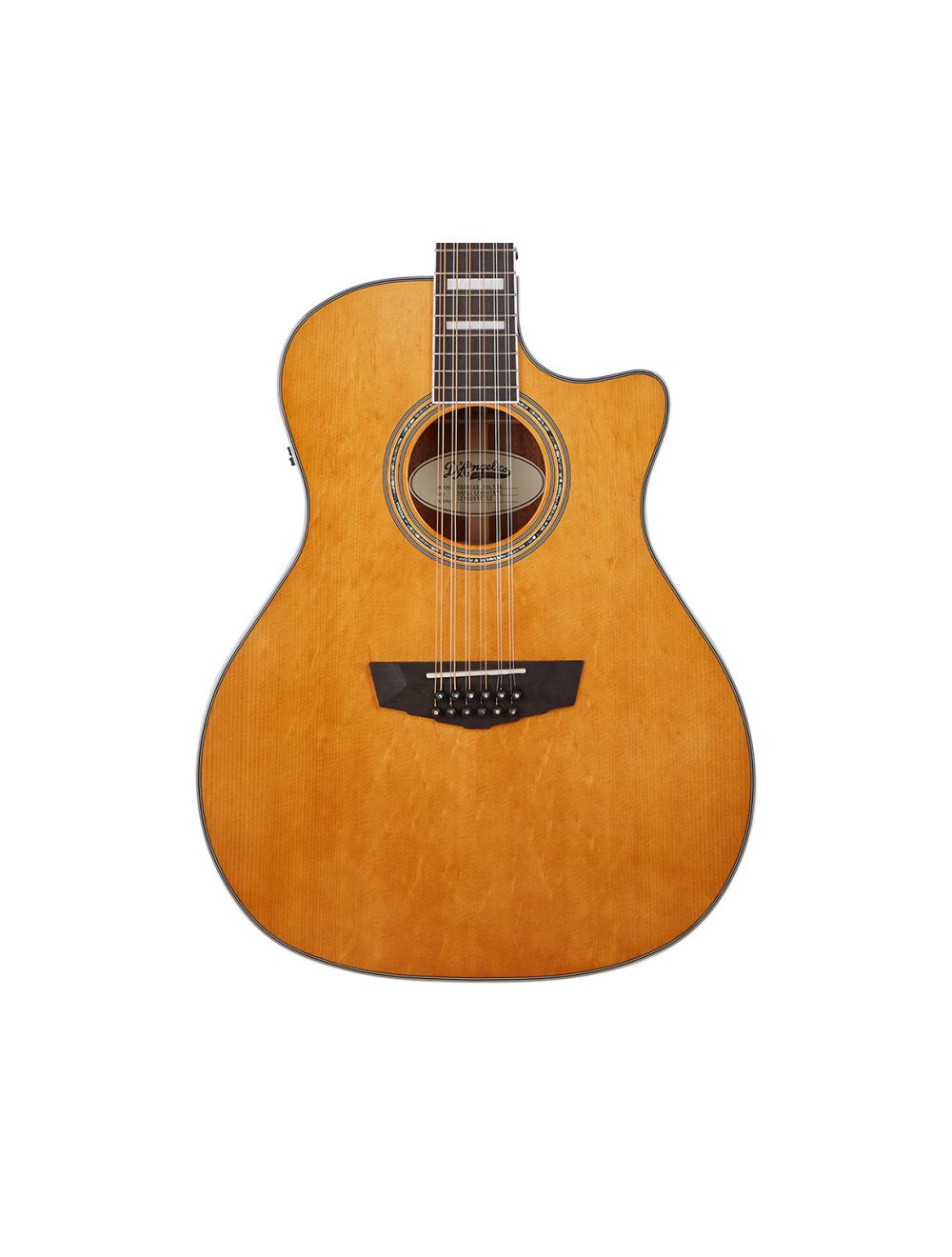 D'angelico Premier Fulton 12-String A/E Guitar - Vintage Natural