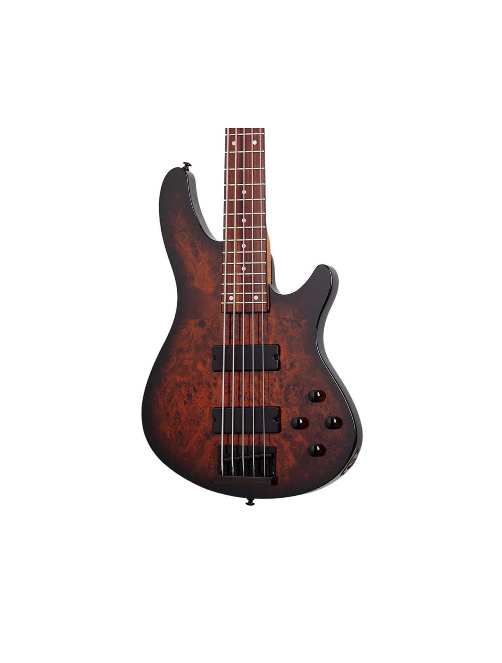 Schecter C-5 Standard 5-String Bass - Tobacco Burl